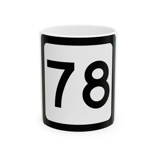 WV-78 (Virginia) (Road Sign) White Coffee Mug 11oz - Go Mug Yourself