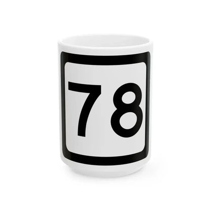 WV-78 (Virginia) (Road Sign) White Coffee Mug 15oz - Go Mug Yourself