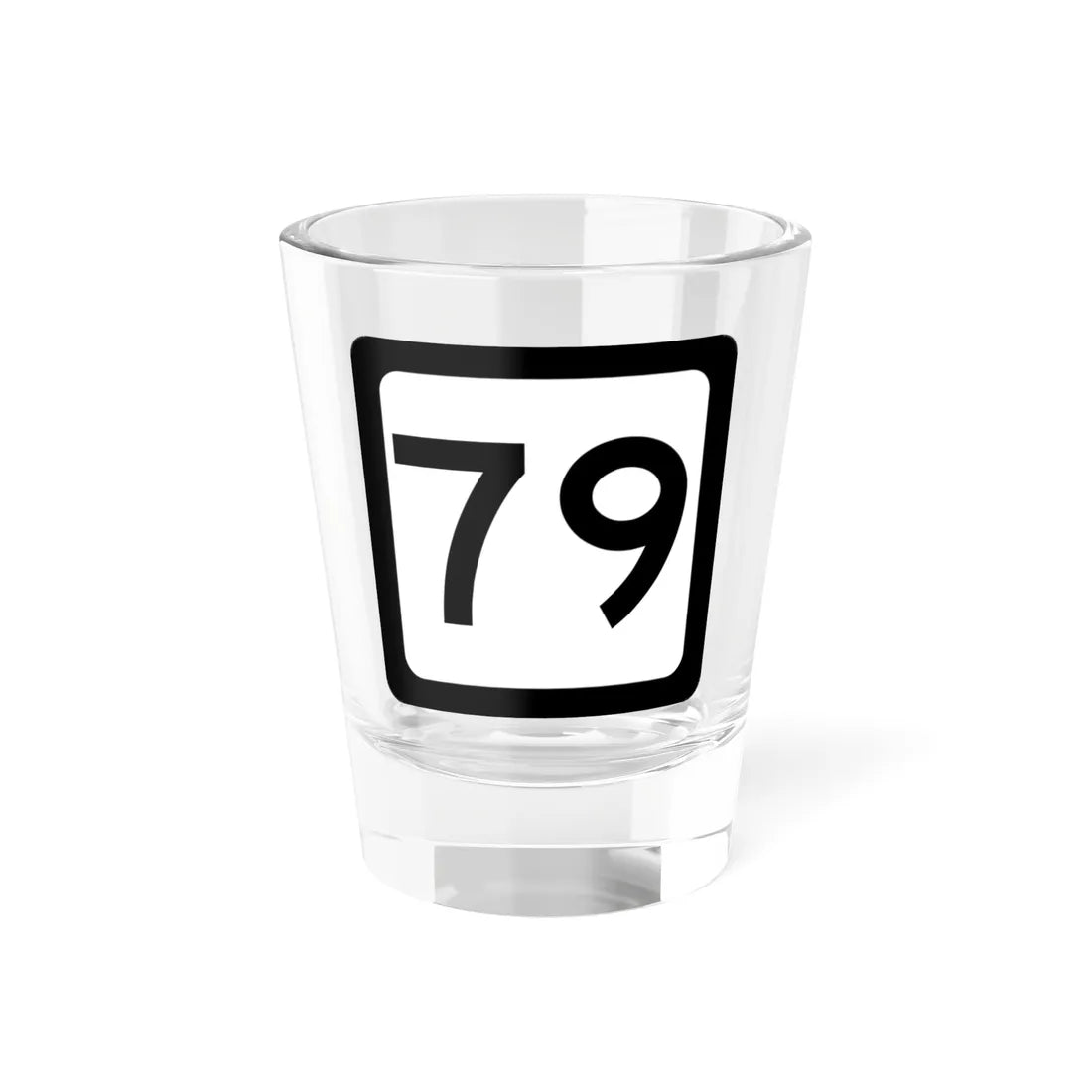 WV-79 (Virginia) (Road Sign) Shot Glass 1.5oz 1.5oz - Go Mug Yourself