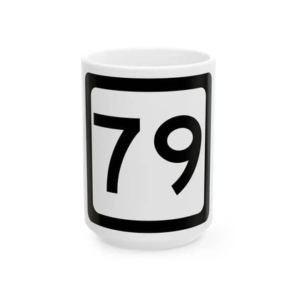 WV-79 (Virginia) (Road Sign) White Coffee Mug 15oz - Go Mug Yourself
