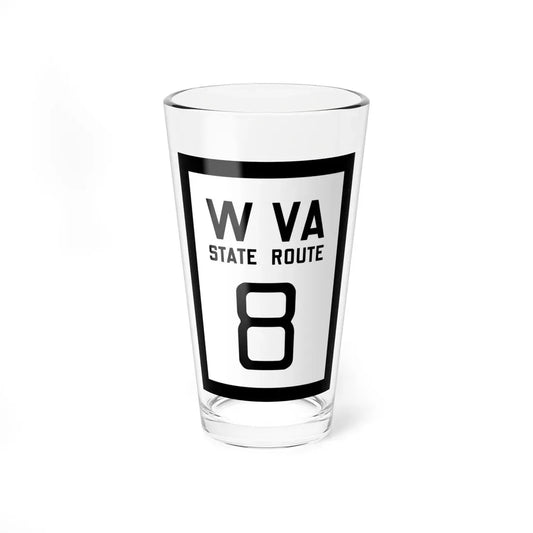 WV-8 1922 (Virginia) (Road Sign) Pint Glass 16oz 16oz - Go Mug Yourself