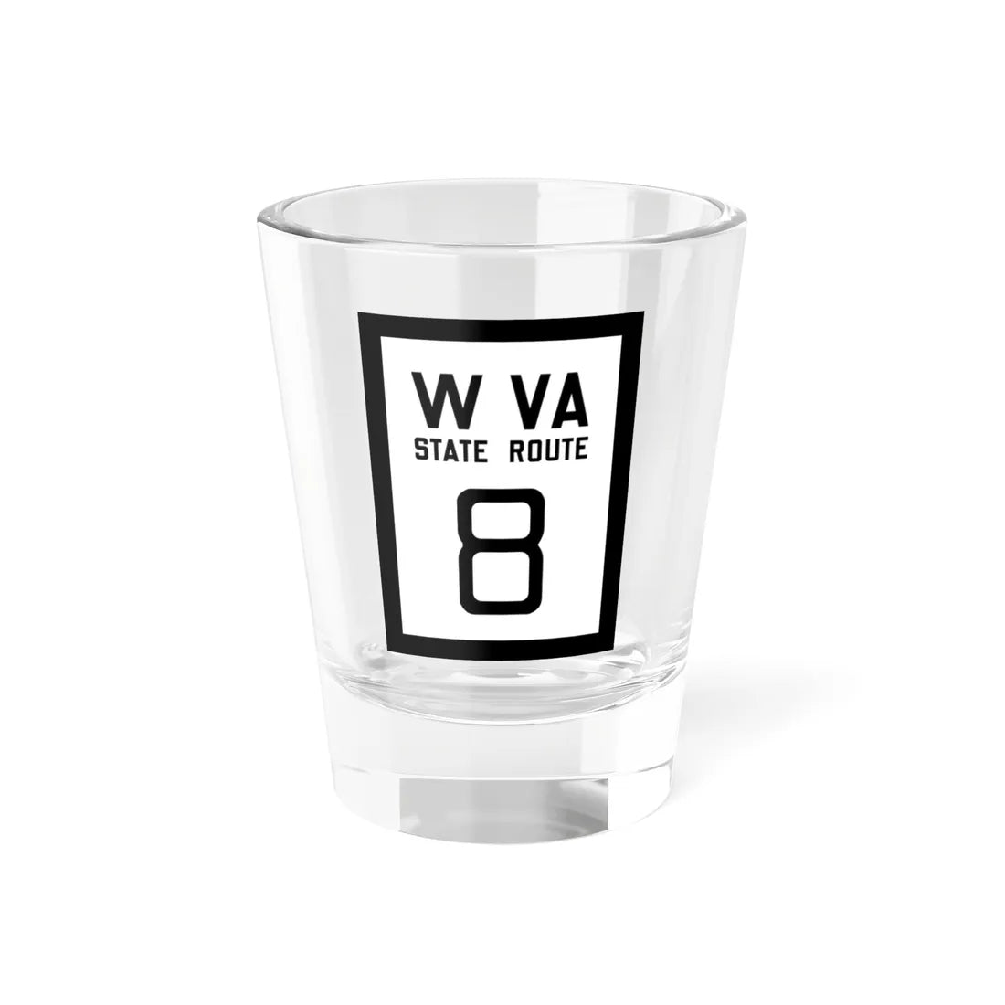 WV-8 1922 (Virginia) (Road Sign) Shot Glass 1.5oz 1.5oz - Go Mug Yourself