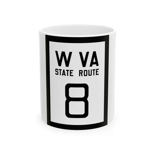 WV-8 1922 (Virginia) (Road Sign) White Coffee Mug 11oz - Go Mug Yourself