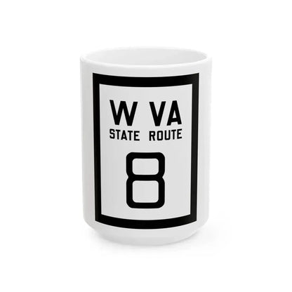 WV-8 1922 (Virginia) (Road Sign) White Coffee Mug 15oz - Go Mug Yourself