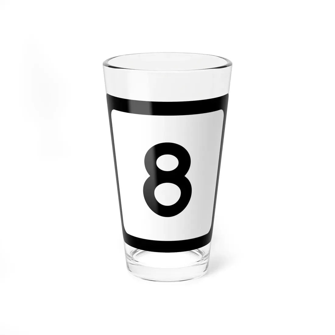 WV-8 (Virginia) (Road Sign) Pint Glass 16oz 16oz - Go Mug Yourself