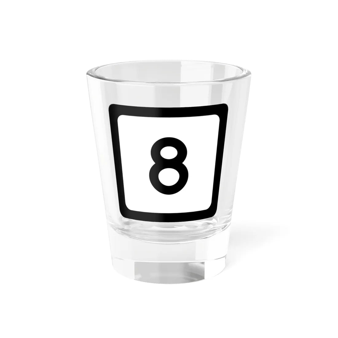 WV-8 (Virginia) (Road Sign) Shot Glass 1.5oz 1.5oz - Go Mug Yourself