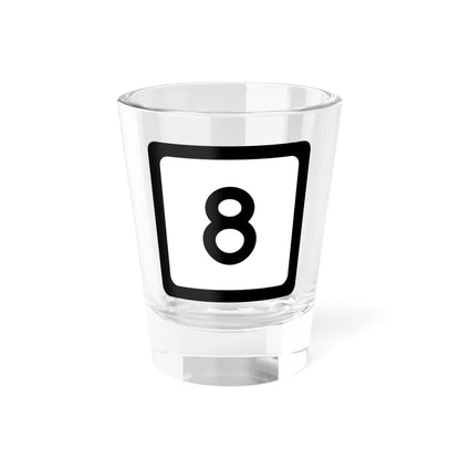WV-8 (Virginia) (Road Sign) Shot Glass 1.5oz 1.5oz - Go Mug Yourself