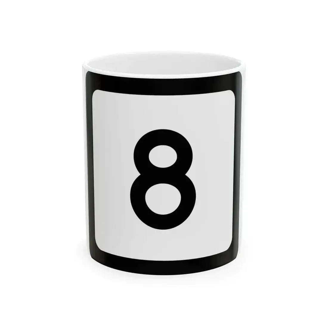 WV-8 (Virginia) (Road Sign) White Coffee Mug 11oz - Go Mug Yourself