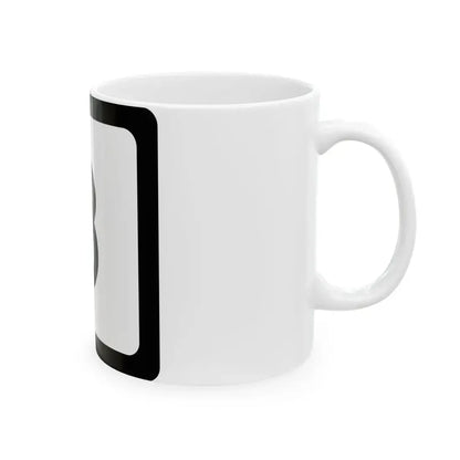 WV-8 (Virginia) (Road Sign) White Coffee Mug - Go Mug Yourself