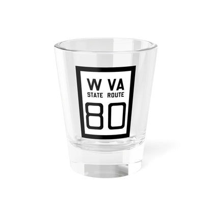WV-80 1922 (Virginia) (Road Sign) Shot Glass 1.5oz 1.5oz - Go Mug Yourself