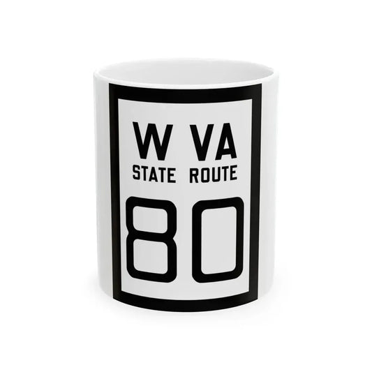 WV-80 1922 (Virginia) (Road Sign) White Coffee Mug 11oz - Go Mug Yourself