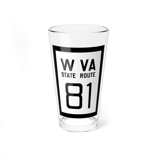 WV-81 1922 (Virginia) (Road Sign) Pint Glass 16oz 16oz - Go Mug Yourself