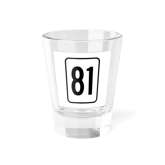 WV-81 1948 (Virginia) (Road Sign) Shot Glass 1.5oz 1.5oz - Go Mug Yourself