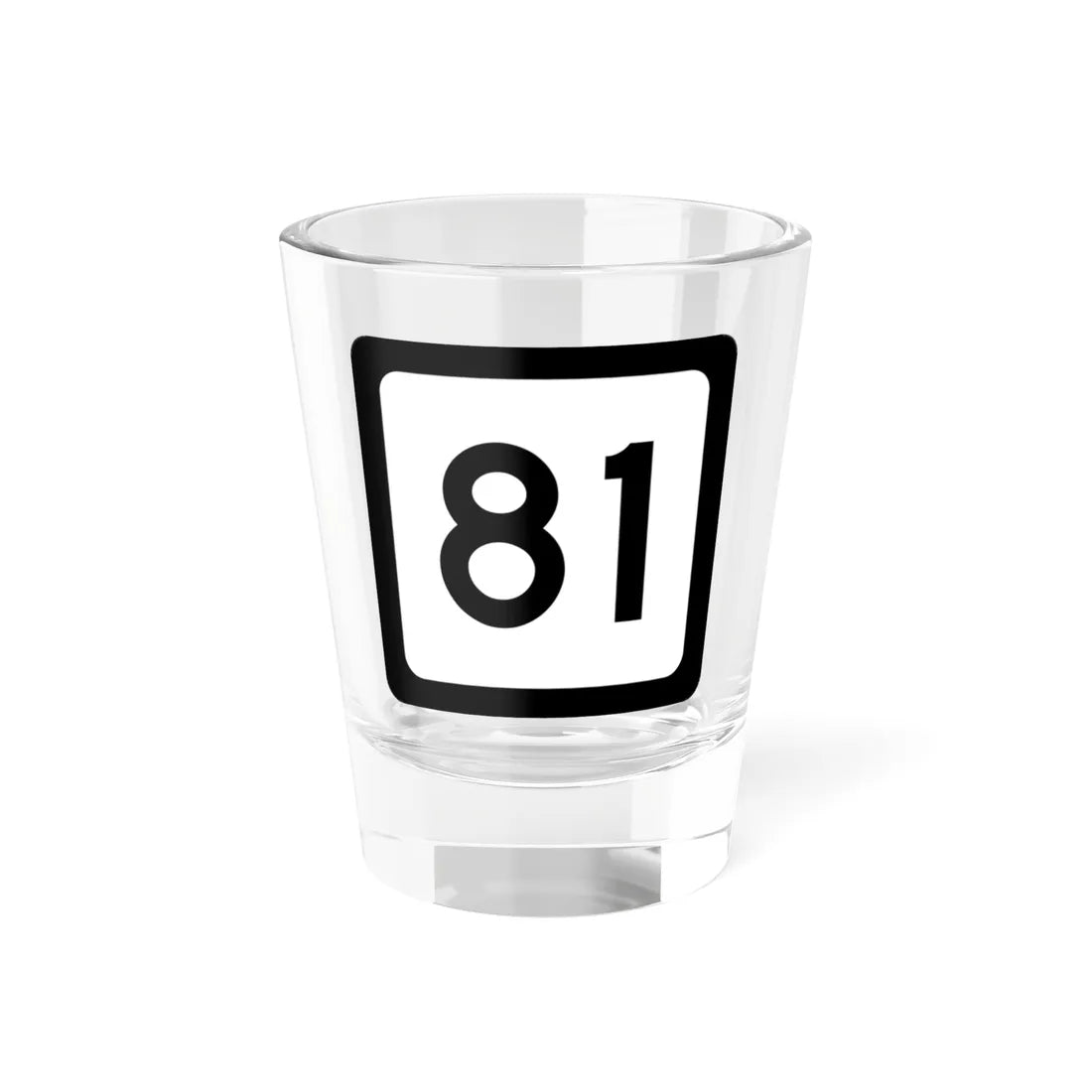 WV-81 (Virginia) (Road Sign) Shot Glass 1.5oz 1.5oz - Go Mug Yourself