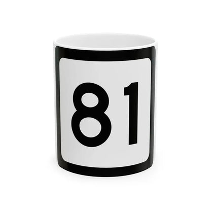WV-81 (Virginia) (Road Sign) White Coffee Mug 11oz - Go Mug Yourself