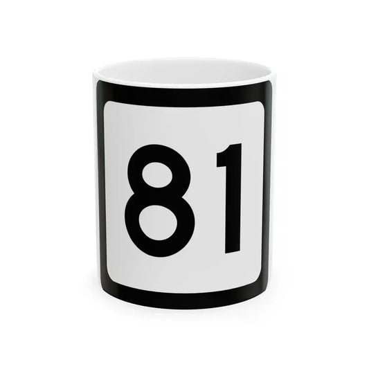 WV-81 (Virginia) (Road Sign) White Coffee Mug 11oz - Go Mug Yourself