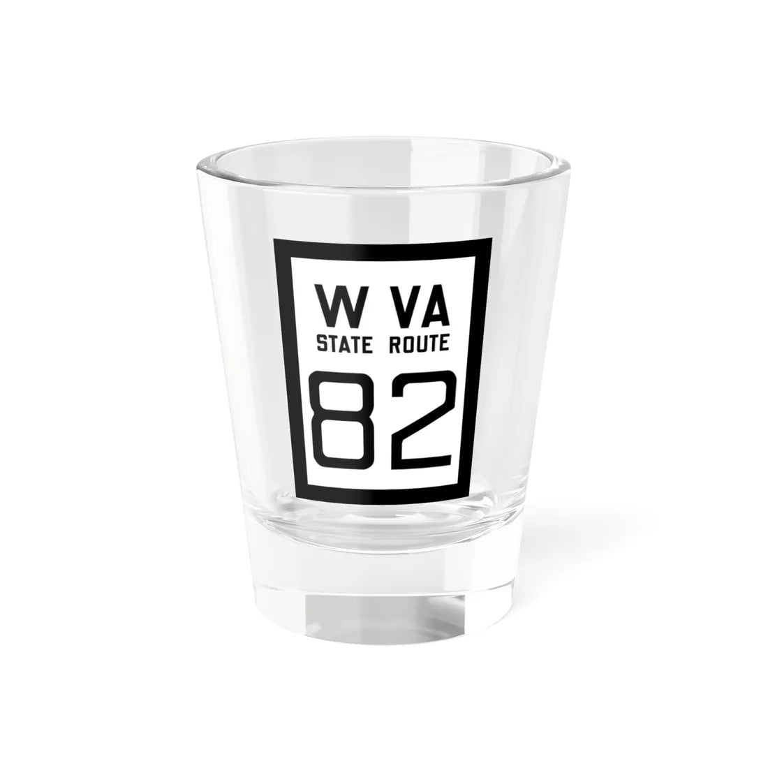 WV-82 1922 (Virginia) (Road Sign) Shot Glass 1.5oz 1.5oz - Go Mug Yourself