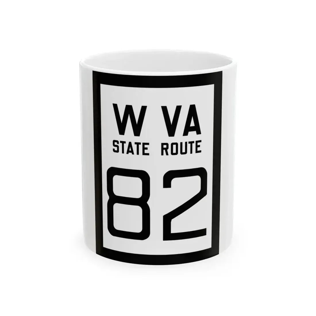 WV-82 1922 (Virginia) (Road Sign) White Coffee Mug 11oz - Go Mug Yourself