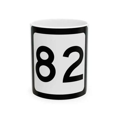 WV-82 (Virginia) (Road Sign) White Coffee Mug 11oz - Go Mug Yourself