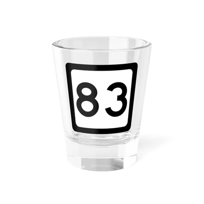 WV-83 (Virginia) (Road Sign) Shot Glass 1.5oz 1.5oz - Go Mug Yourself