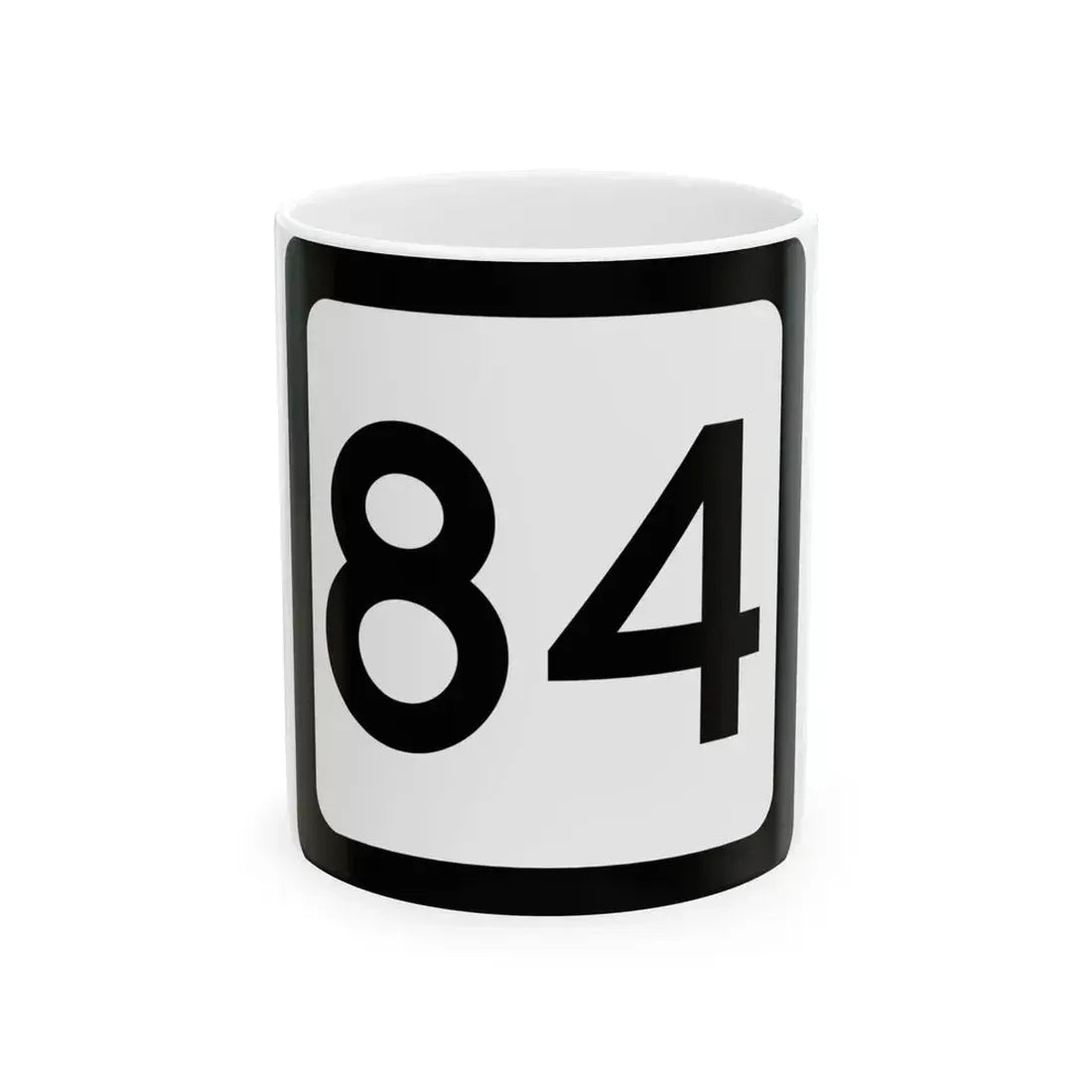 WV-84 (Virginia) (Road Sign) White Coffee Mug 11oz - Go Mug Yourself