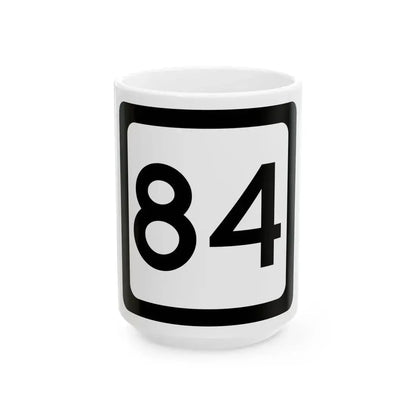 WV-84 (Virginia) (Road Sign) White Coffee Mug 15oz - Go Mug Yourself