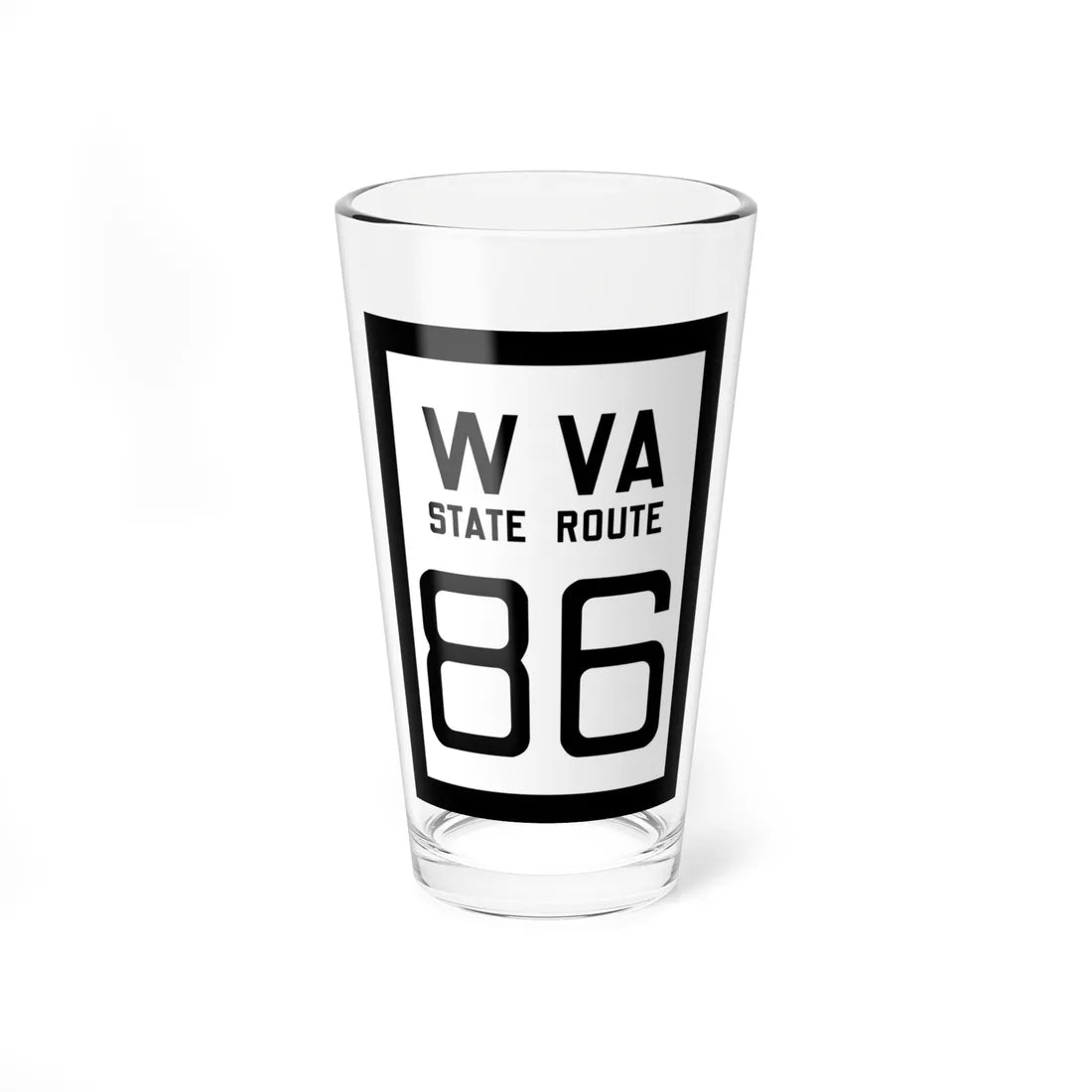 WV-86 1922 (Virginia) (Road Sign) Pint Glss 16oz 16oz - Go Mug Yourself