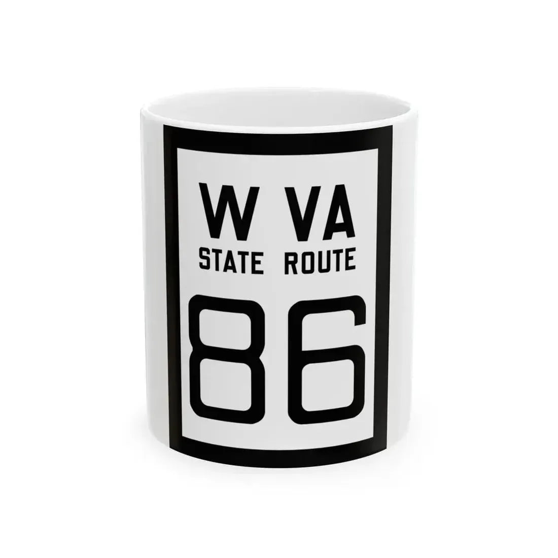 WV-86 1922 (Virginia) (Road Sign) White Coffee Mug 11oz - Go Mug Yourself