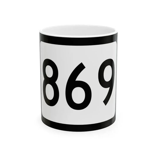 WV-869 (Virginia) (Road Sign) White Coffee Mug 11oz - Go Mug Yourself