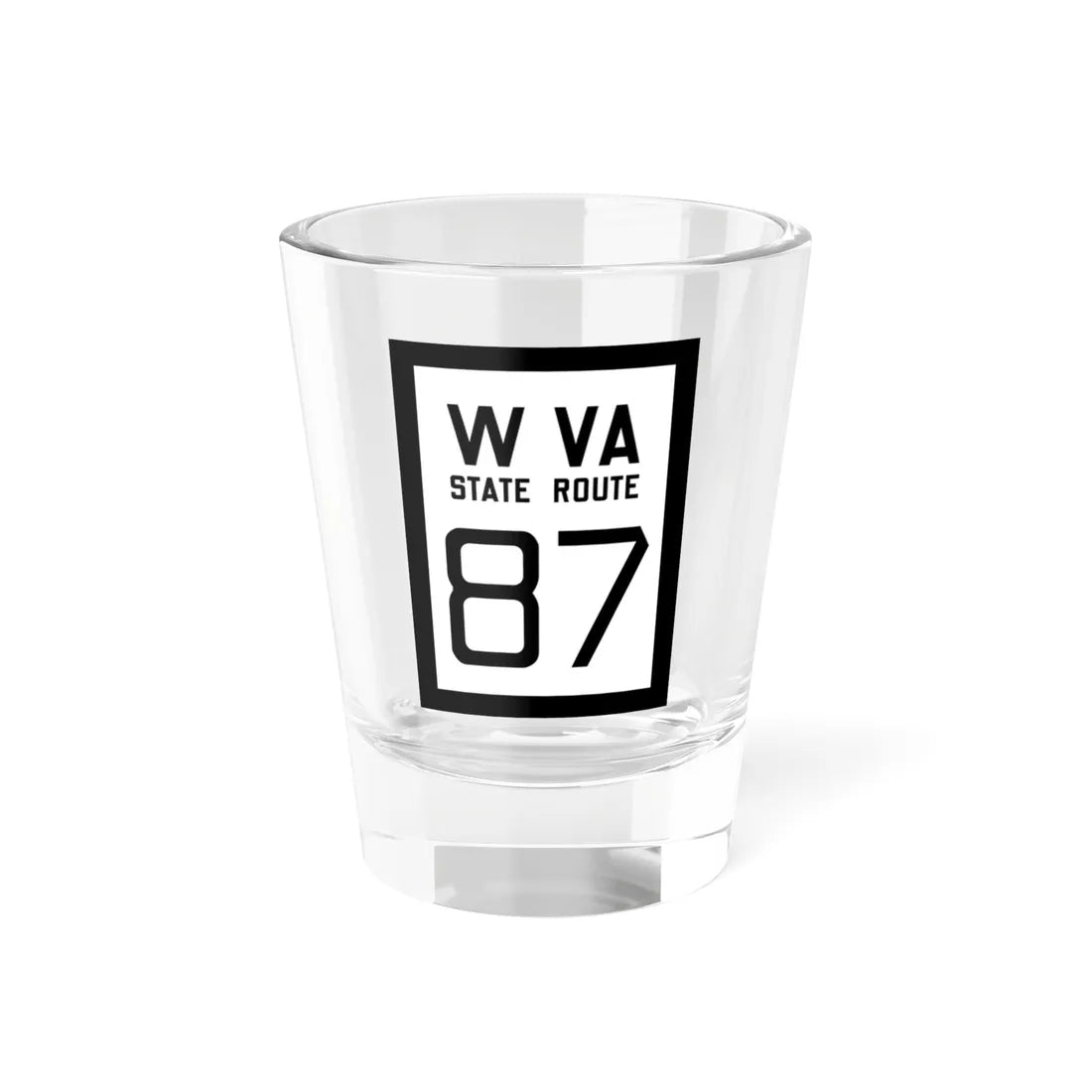 WV-87 1922 (Virginia) (Road Sign) Shot Glass 1.5oz 1.5oz - Go Mug Yourself
