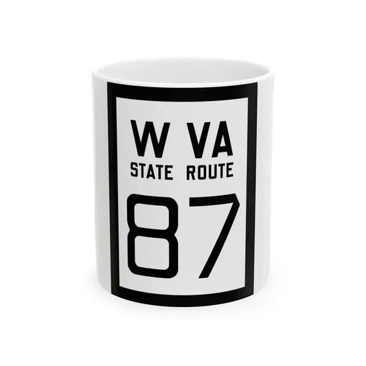 WV-87 1922 (Virginia) (Road Sign) White Coffee Mug 11oz - Go Mug Yourself