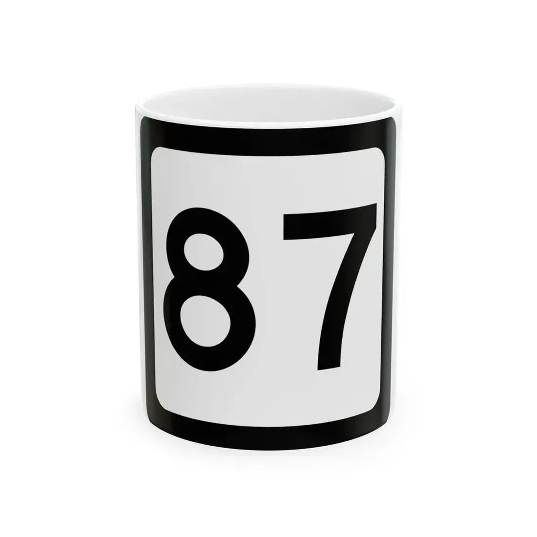 WV-87 (Virginia) (Road Sign) White Coffee Mug 11oz - Go Mug Yourself