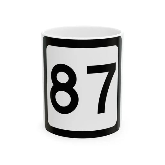 WV-87 (Virginia) (Road Sign) White Coffee Mug 11oz - Go Mug Yourself