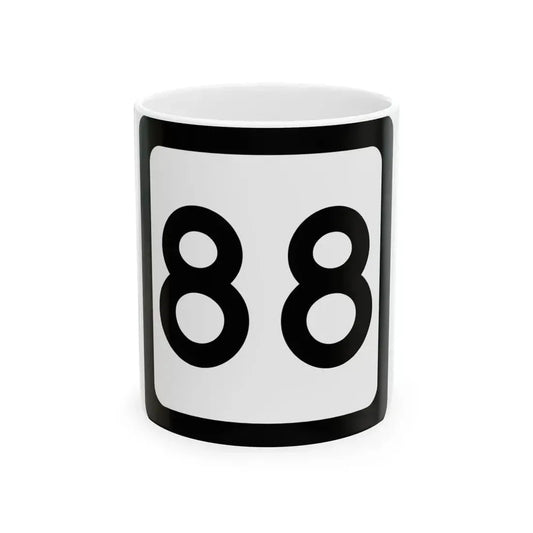 WV-88 (Virginia) (Road Sign) White Coffee Mug 11oz - Go Mug Yourself