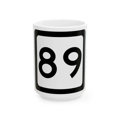 WV-89 (Virginia) (Road Sign) White Coffee Mug 15oz - Go Mug Yourself