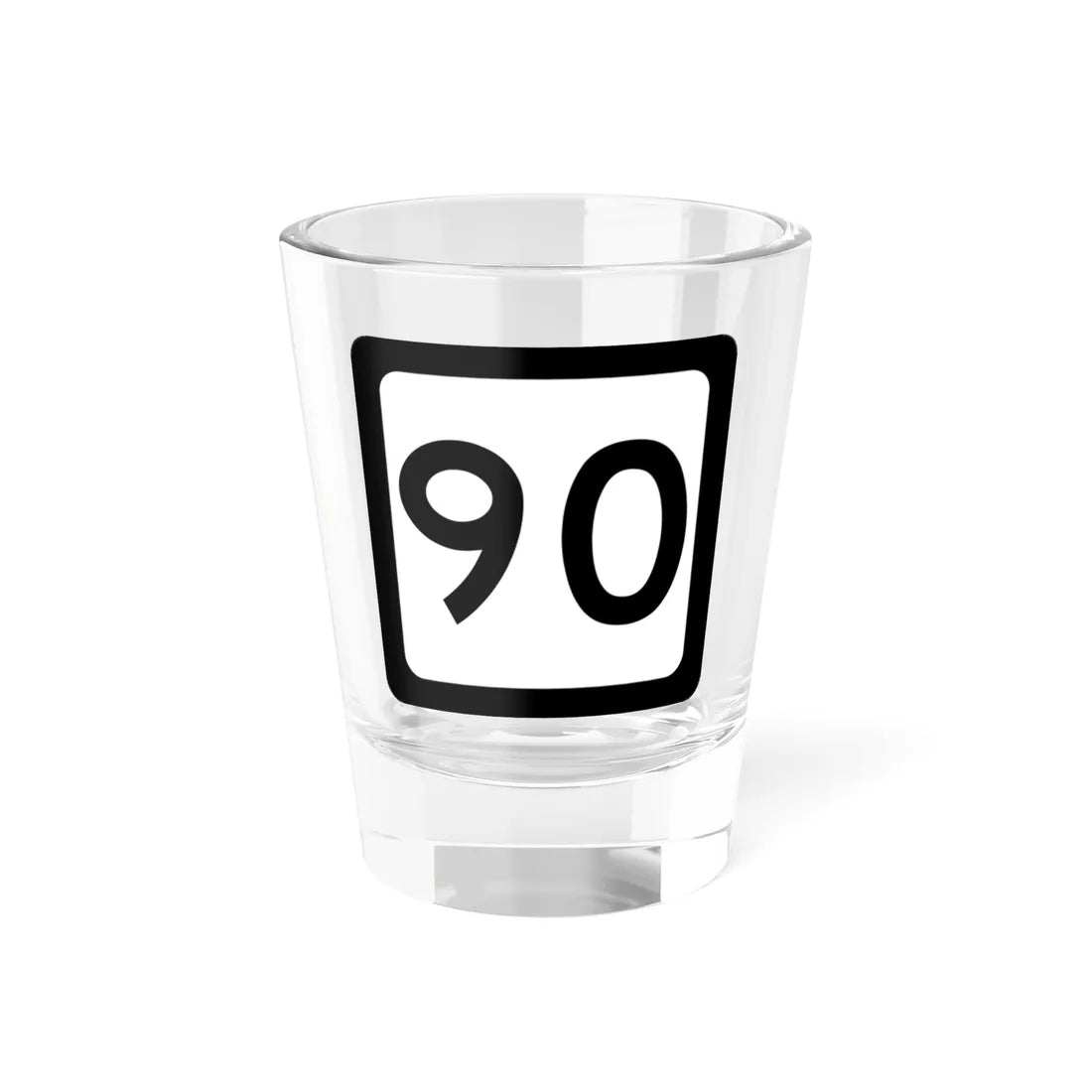WV-90 (Virginia) (Road Sign) Shot Glass 1.5oz 1.5oz - Go Mug Yourself