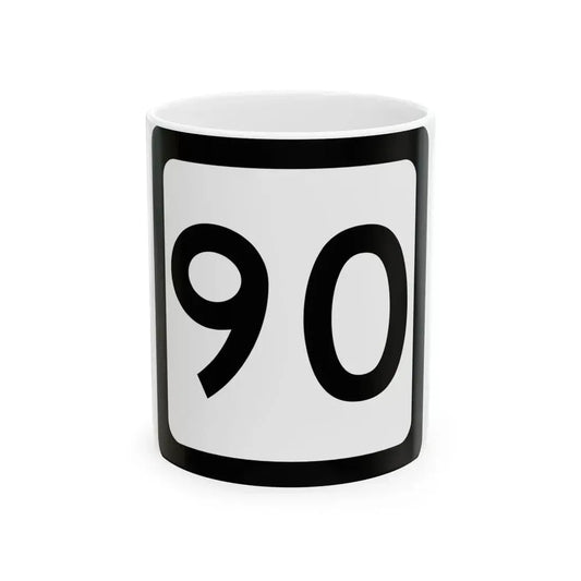 WV-90 (Virginia) (Road Sign) White Coffee Mug 11oz - Go Mug Yourself