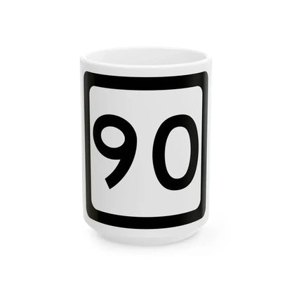 WV-90 (Virginia) (Road Sign) White Coffee Mug 15oz - Go Mug Yourself