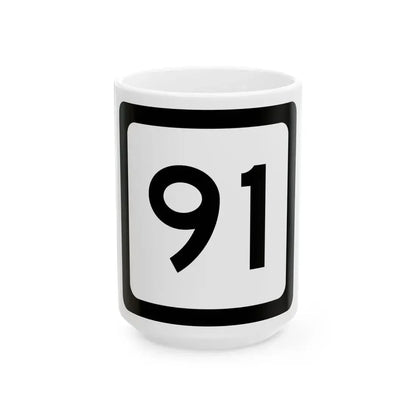 WV-91 (Virginia) (Road Sign) White Coffee Mug 15oz - Go Mug Yourself