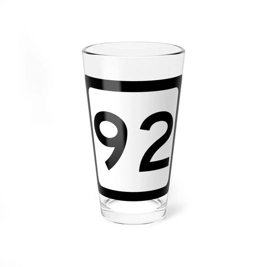 WV-92 (Virginia) (Road Sign) Pint Glass 16oz 16oz - Go Mug Yourself
