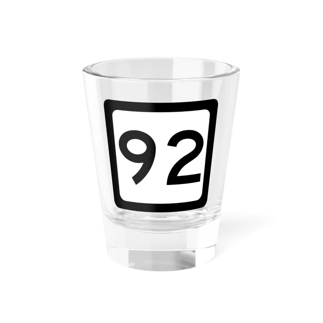 WV-92 (Virginia) (Road Sign) Shot Glass 1.5oz 1.5oz - Go Mug Yourself