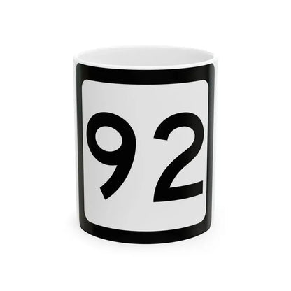 WV-92 (Virginia) (Road Sign) White Coffee Mug 11oz - Go Mug Yourself