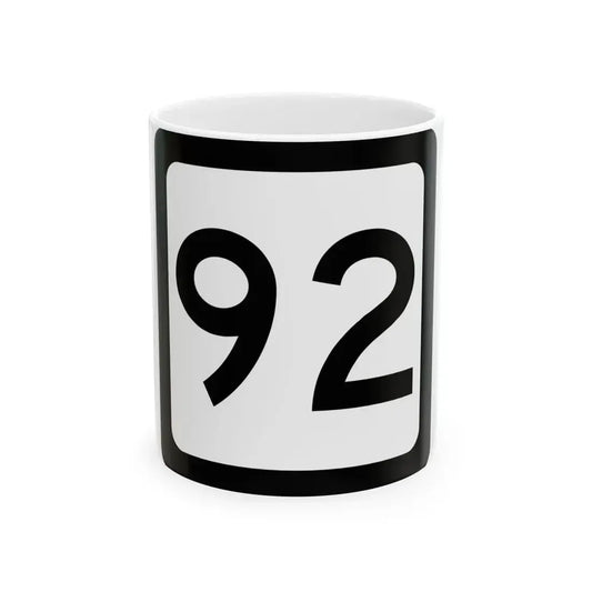 WV-92 (Virginia) (Road Sign) White Coffee Mug 11oz - Go Mug Yourself