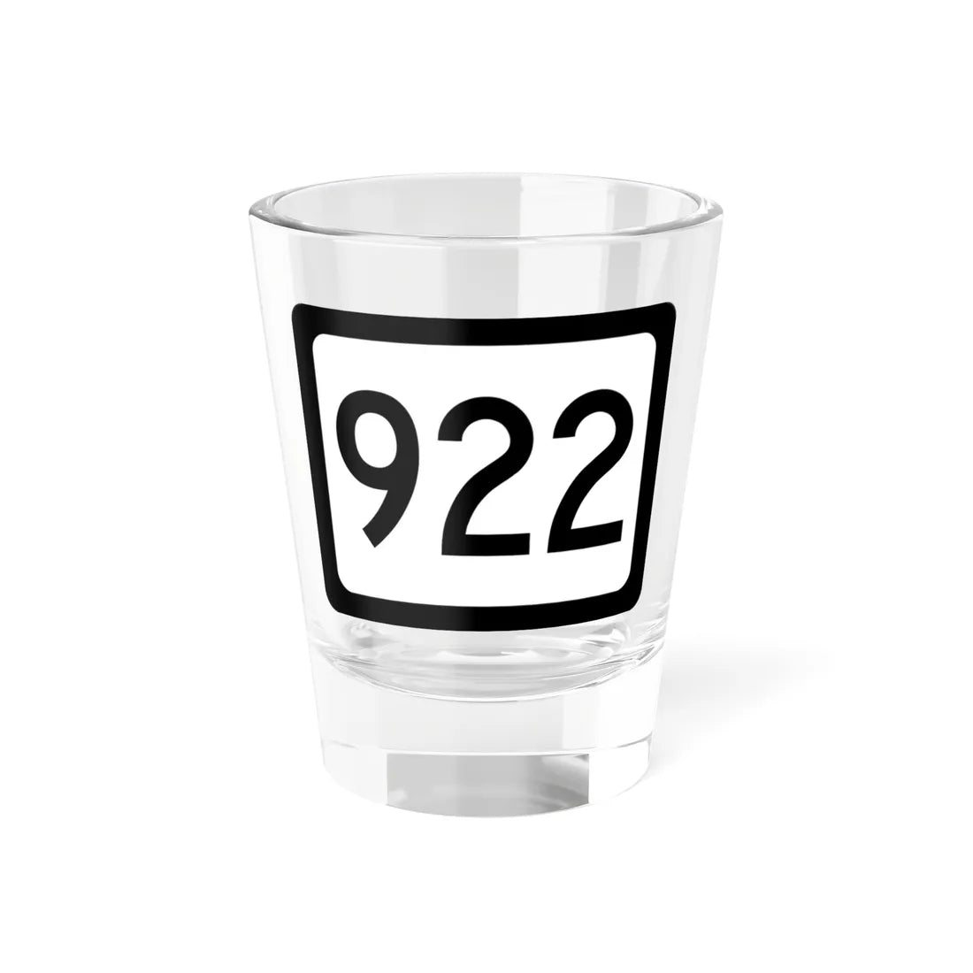 WV-922 (Virginia) (Road Sign) Shot Glass 1.5oz 1.5oz - Go Mug Yourself