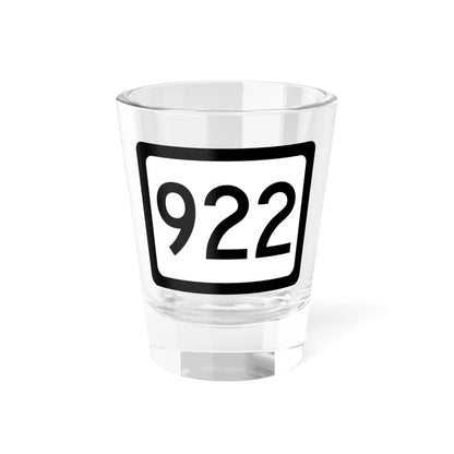WV-922 (Virginia) (Road Sign) Shot Glass 1.5oz 1.5oz - Go Mug Yourself