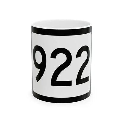 WV-922 (Virginia) (Road Sign) White Coffee Mug 11oz - Go Mug Yourself