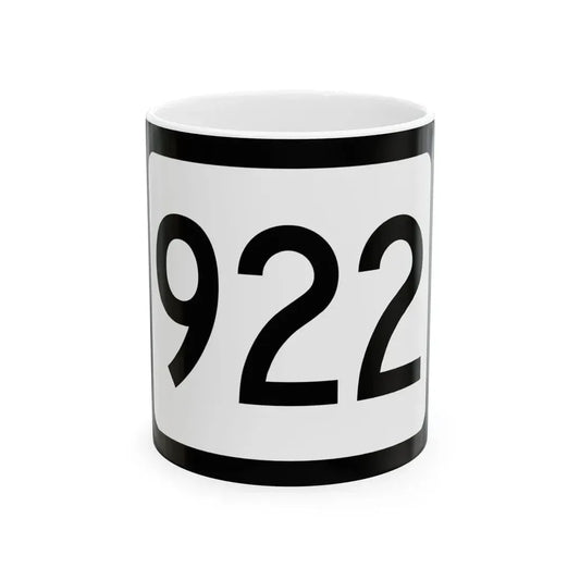 WV-922 (Virginia) (Road Sign) White Coffee Mug 11oz - Go Mug Yourself