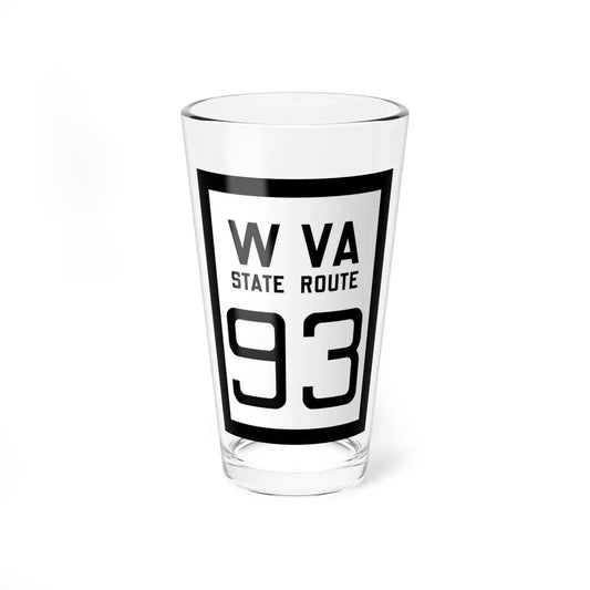 WV-93 1922 (Virginia) (Road Sign) Pint Glass 16oz 16oz - Go Mug Yourself