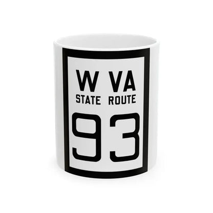 WV-93 1922 (Virginia) (Road Sign) White Coffee Mug 11oz - Go Mug Yourself