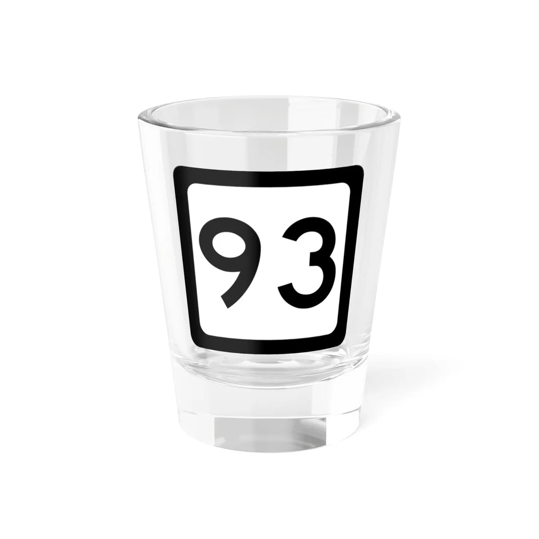 WV-93 (Virginia) (Road Sign) Shot Glass 1.5oz 1.5oz - Go Mug Yourself